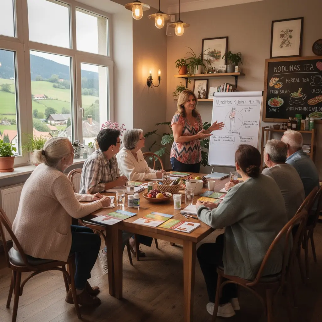 Záber na ženu, ktorá vykonáva strečingové cvičenia na podložke.