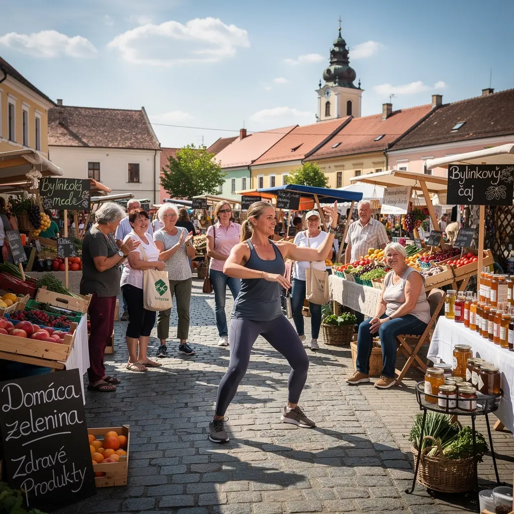 Starší dospelí cvičia v pohodlnom prostredí svojich domovov.